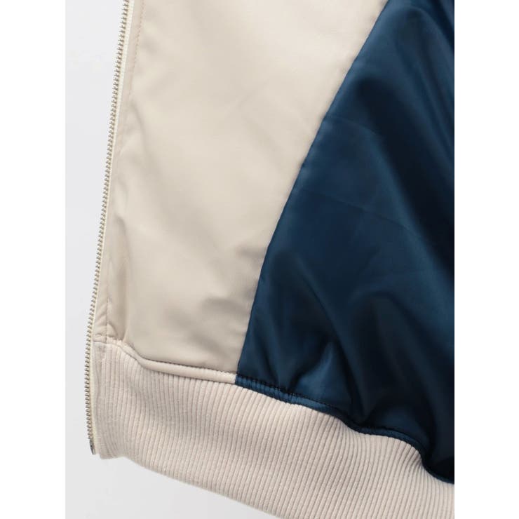 フェイクレザーライダースMA-1ジャケット | jouetie | 詳細画像15 