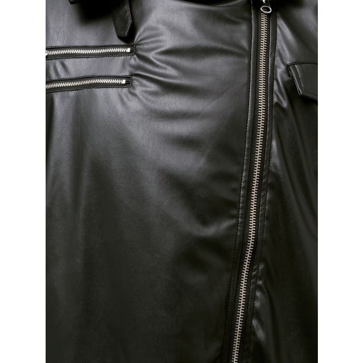フェイクレザーライダースMA-1ジャケット | jouetie | 詳細画像20 
