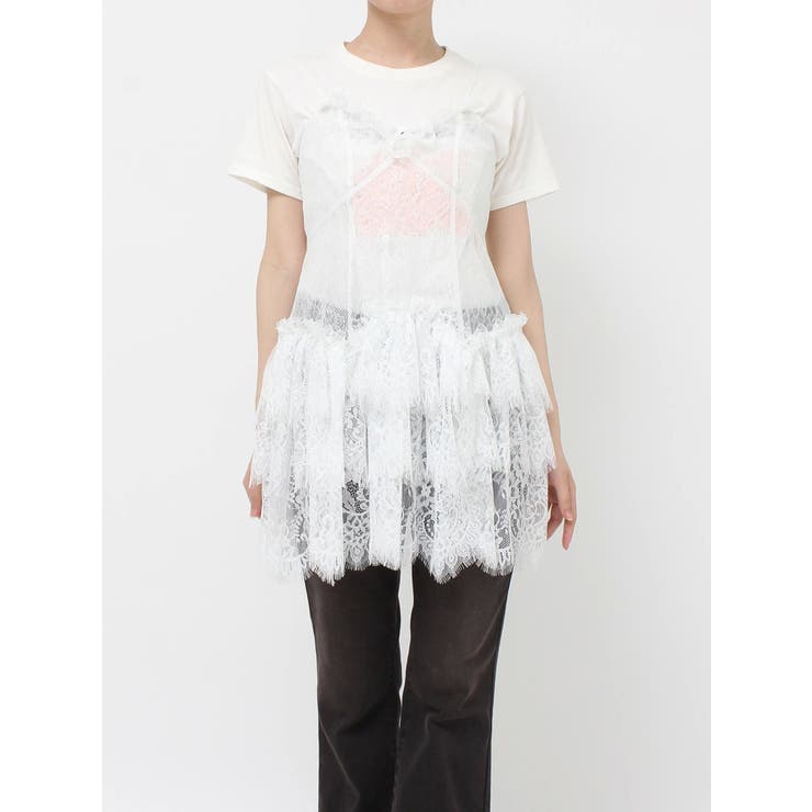 フリルランジェリーレースミニワンピース | jouetie | 詳細画像23 