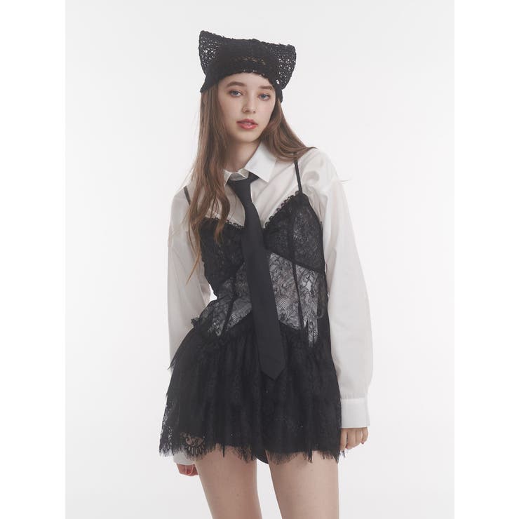 フリルランジェリーレースミニワンピース | jouetie | 詳細画像4 