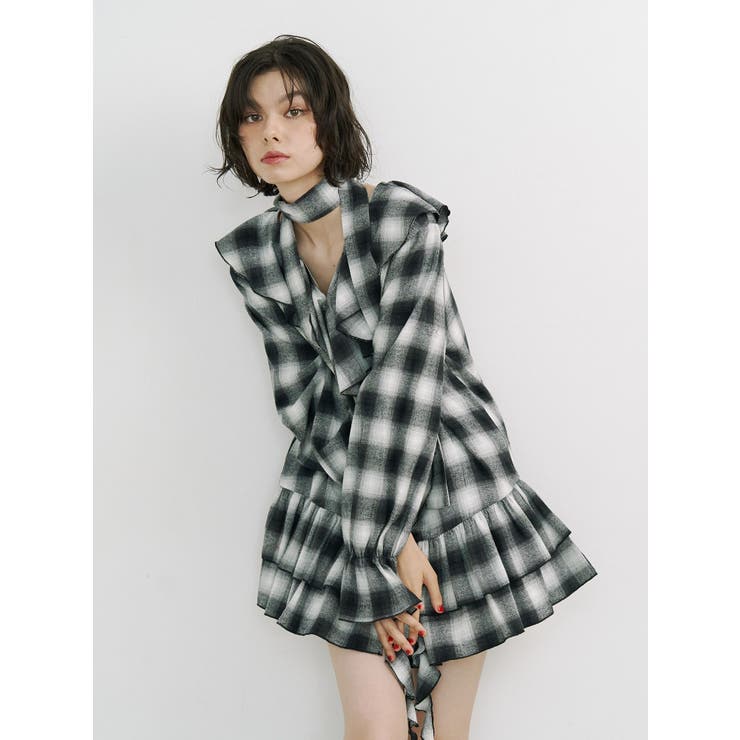 ラッフルフリルネルチュニック | jouetie | 詳細画像1 