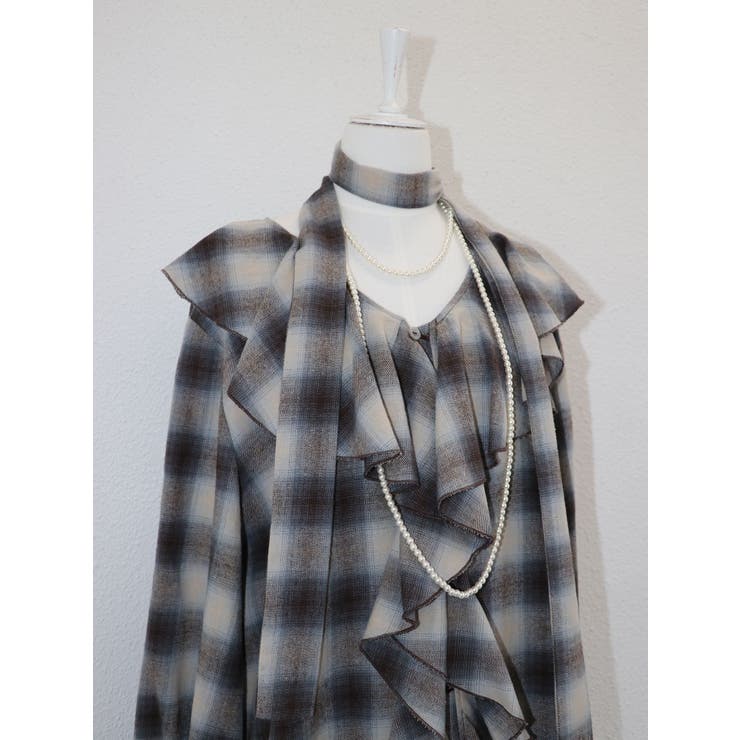 ラッフルフリルネルチュニック | jouetie | 詳細画像3 