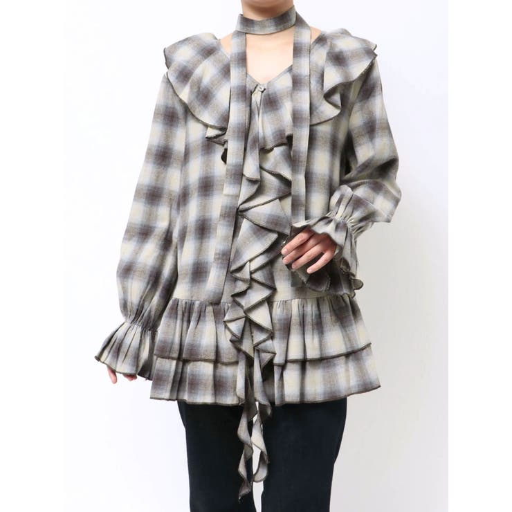 ラッフルフリルネルチュニック | jouetie | 詳細画像32 