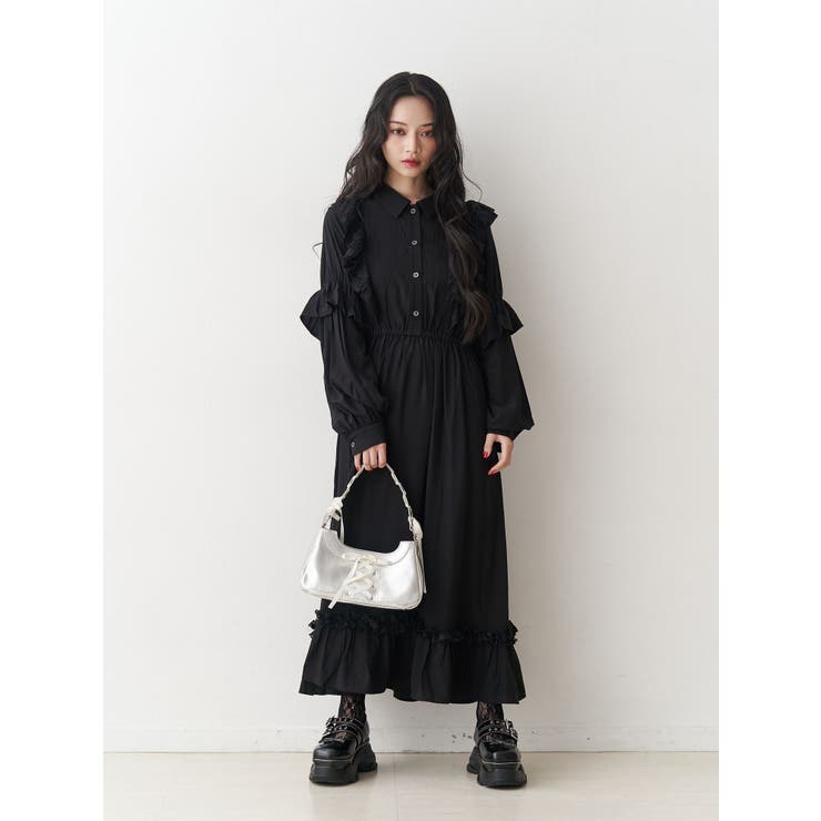 ラッフルフリルロングワンピース | jouetie | 詳細画像10 