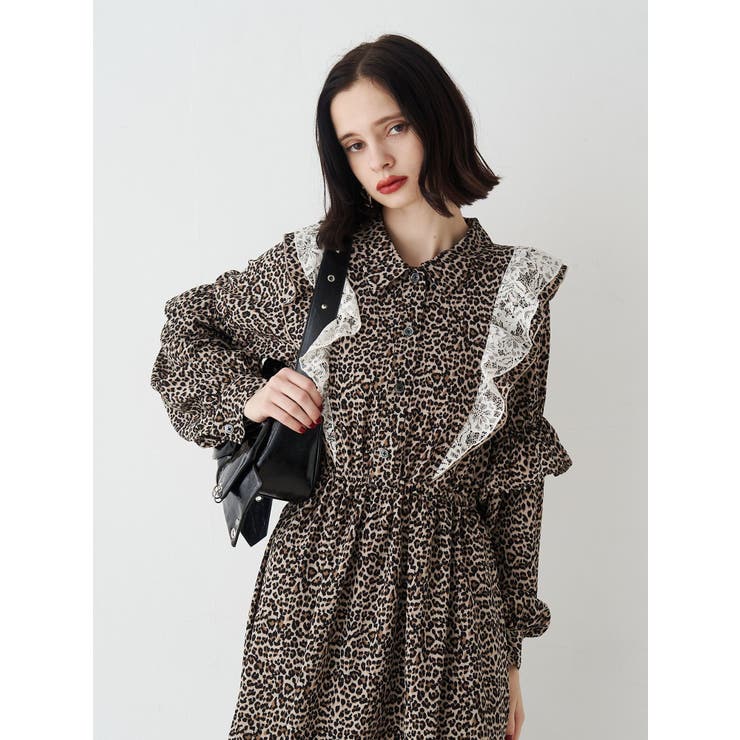 ラッフルフリルロングワンピース[品番：MKSW0067227]｜jouetie