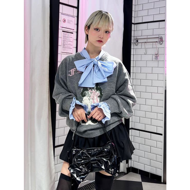 スリーブフリルビッグボウタイブラウス | jouetie | 詳細画像23 