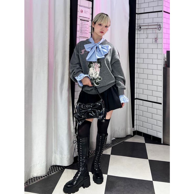 スリーブフリルビッグボウタイブラウス | jouetie | 詳細画像24 