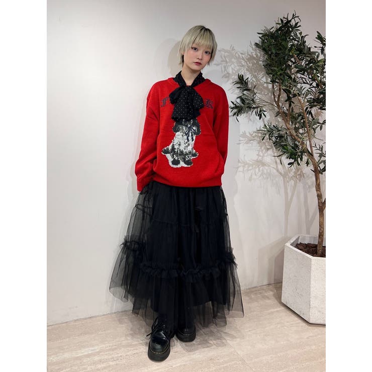 スリーブフリルビッグボウタイブラウス | jouetie | 詳細画像26 