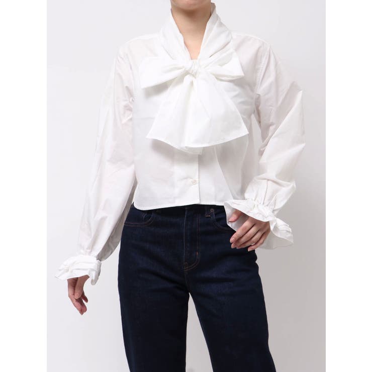 スリーブフリルビッグボウタイブラウス | jouetie | 詳細画像48 
