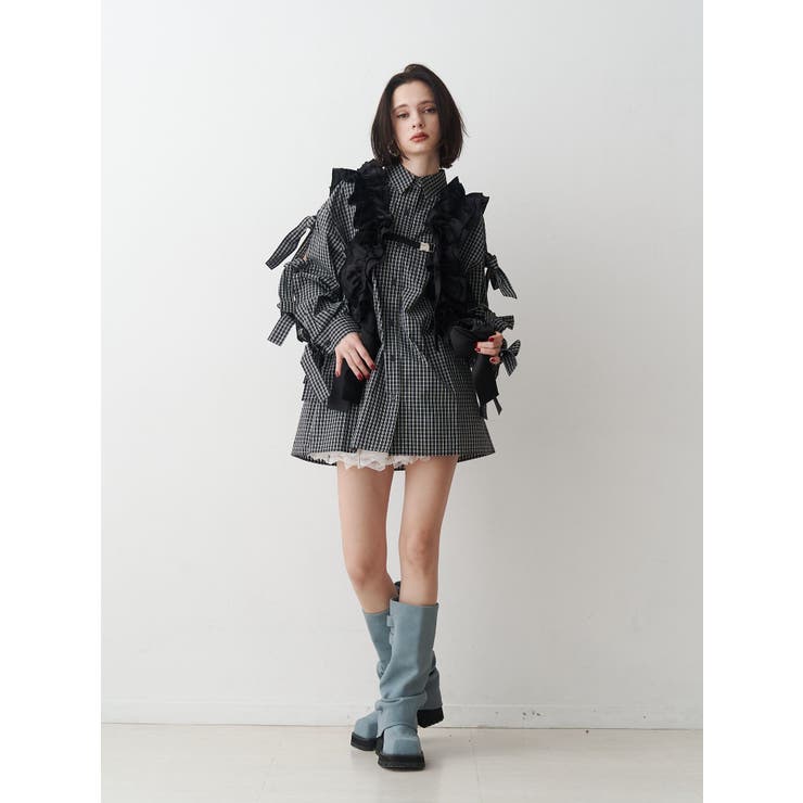 【WEB限定】リボンスリーブBIGシャツ | jouetie | 詳細画像10 