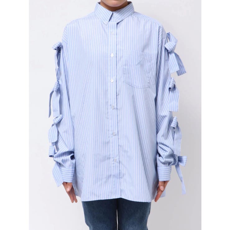 【WEB限定】リボンスリーブBIGシャツ | jouetie | 詳細画像17 