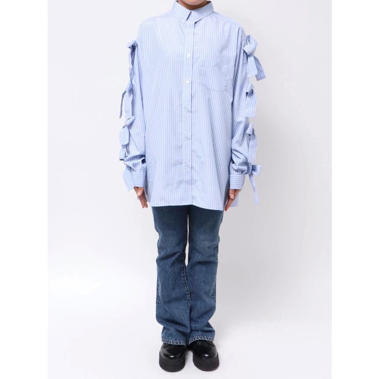 【WEB限定】リボンスリーブBIGシャツ | jouetie | 詳細画像25 