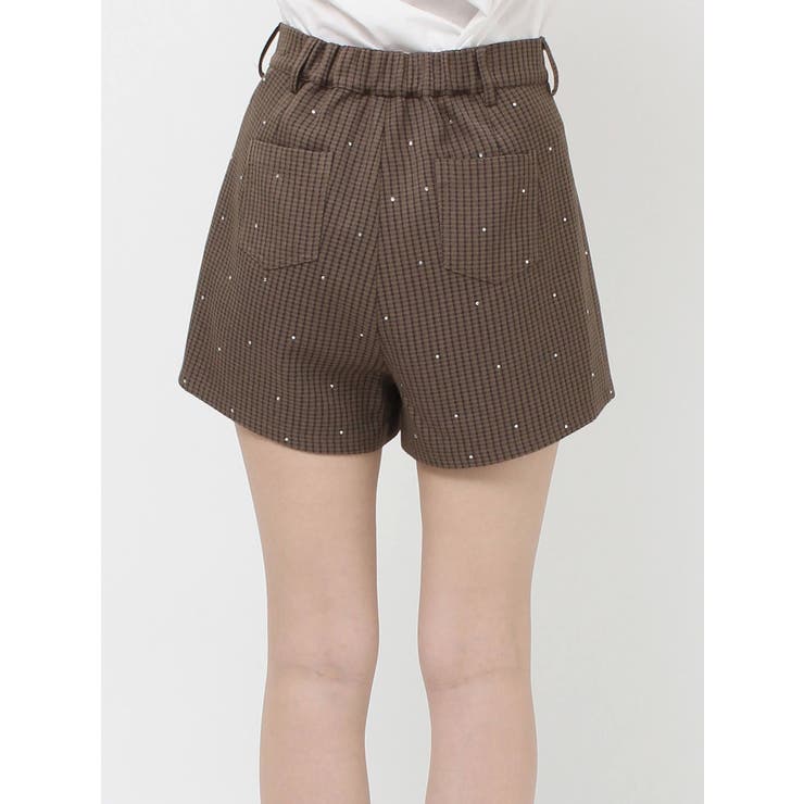 ラインストーンショートパンツ【セットアップ対応】[品番：MKSW0065989