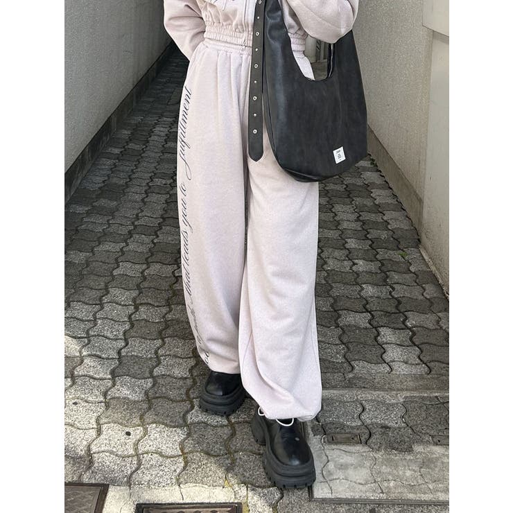 ピンク | 【WEB限定】ラメスウェットルーズパンツ【セットアップ対応】 | jouetie