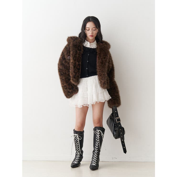 ドッキングレースフリルミニスカパン | jouetie | 詳細画像13 