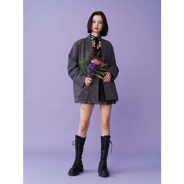 ドッキングレースフリルミニスカパン | jouetie | 詳細画像9 