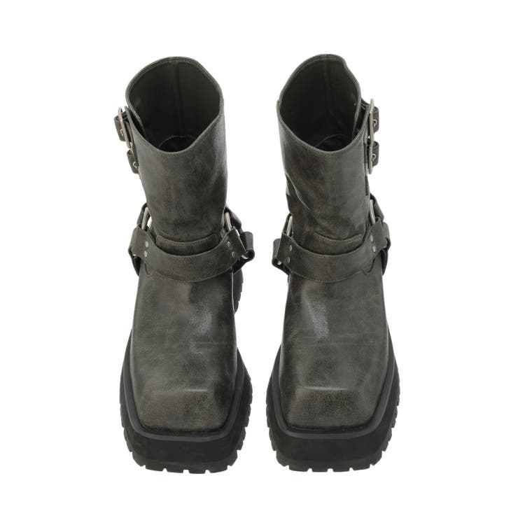 プラットフォームショートエンジニアブーツ | jouetie | 詳細画像8 