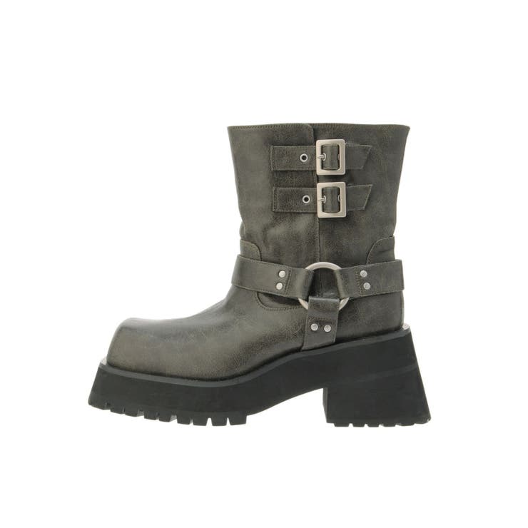 プラットフォームショートエンジニアブーツ | jouetie | 詳細画像9 