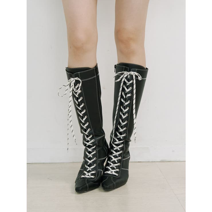 ボクシングレースアップブーツ | jouetie | 詳細画像6 