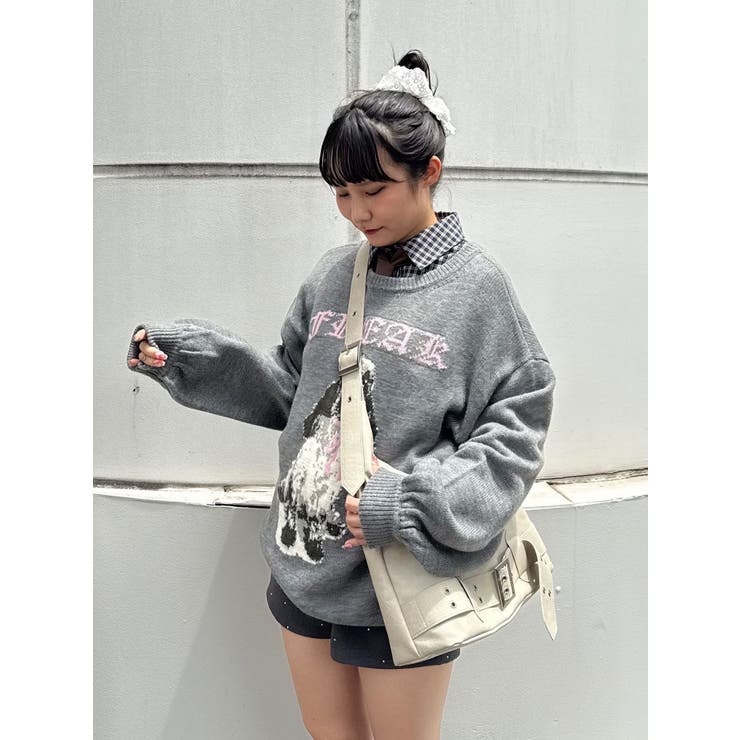 DOGジャガードルーズニット | jouetie | 詳細画像43 