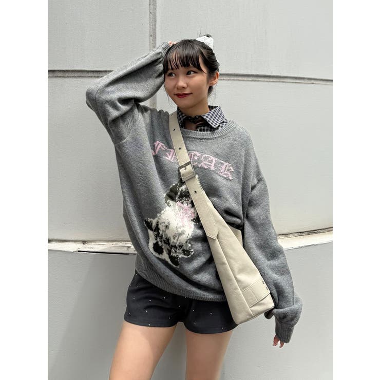 DOGジャガードルーズニット | jouetie | 詳細画像44 