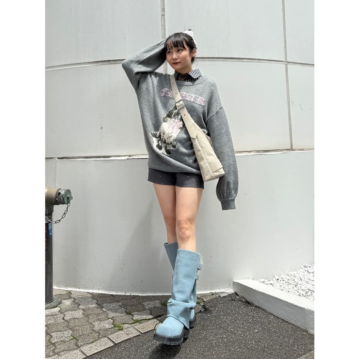 DOGジャガードルーズニット | jouetie | 詳細画像45 