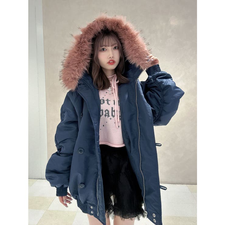 ワンショルスタッズショートニット | jouetie | 詳細画像18 