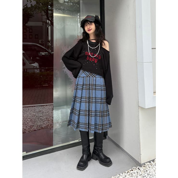 ワンショルスタッズショートニット | jouetie | 詳細画像22 