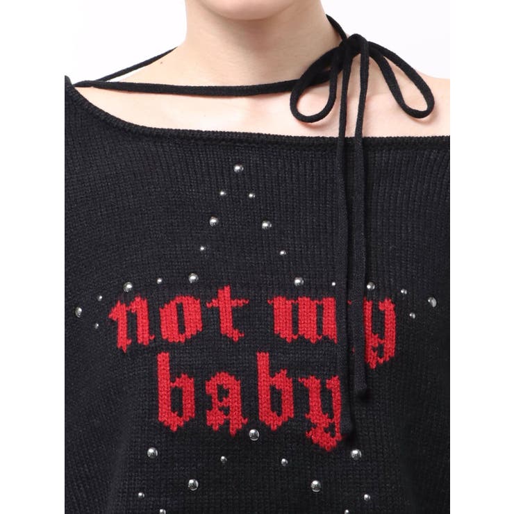 ワンショルスタッズショートニット | jouetie | 詳細画像34 