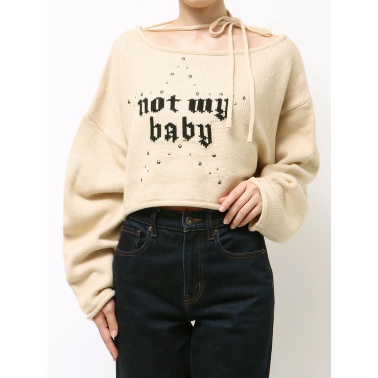 ワンショルスタッズショートニット | jouetie | 詳細画像42 