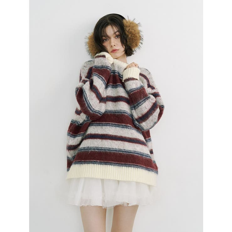 パターンルーズニット | jouetie | 詳細画像1 