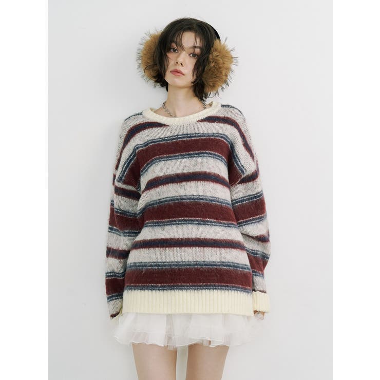 パターンルーズニット | jouetie | 詳細画像4 