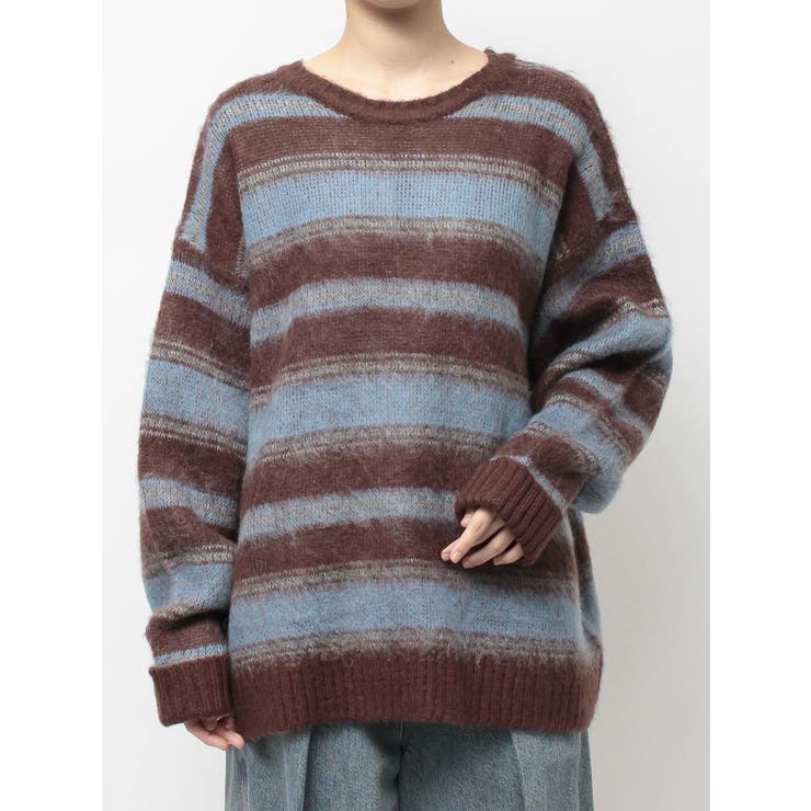 ブラウン | パターンルーズニット | jouetie