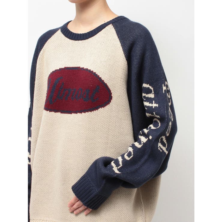 ラグランロゴルーズニット | jouetie | 詳細画像35 