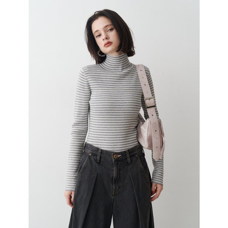 ベーシックカラーハイネックニット[品番：MKSW0066728]｜jouetie