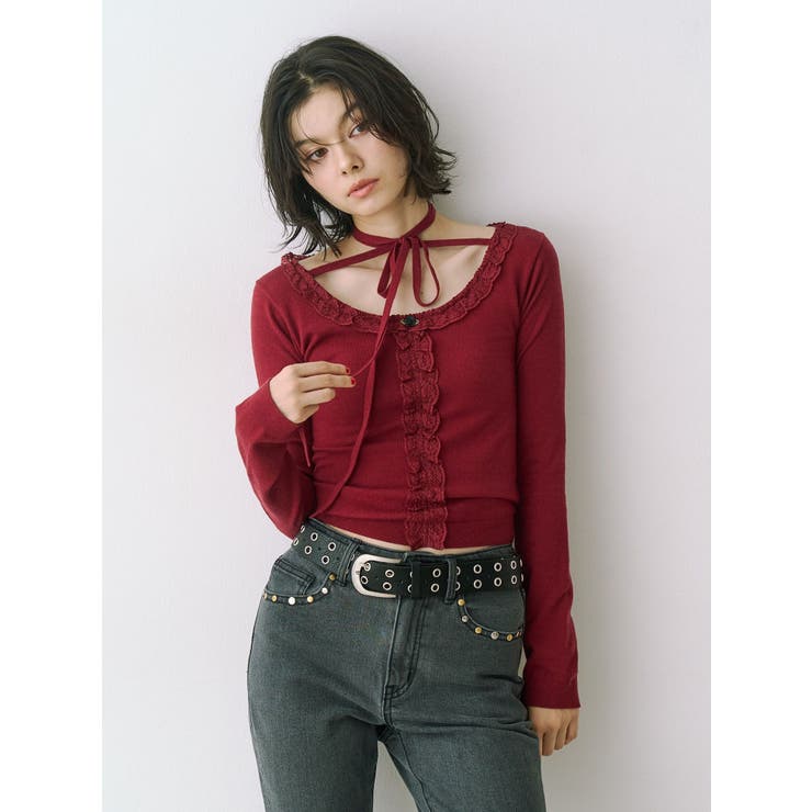 レースドッキングニット 2026Spring | jouetie | 詳細画像24 