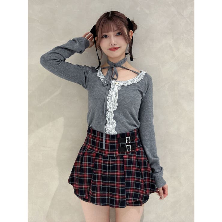 グレー | レースドッキングニット 2026Spring | jouetie