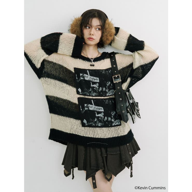 【KevinCummins×jouetie】フォトローゲージニット | jouetie | 詳細画像5 