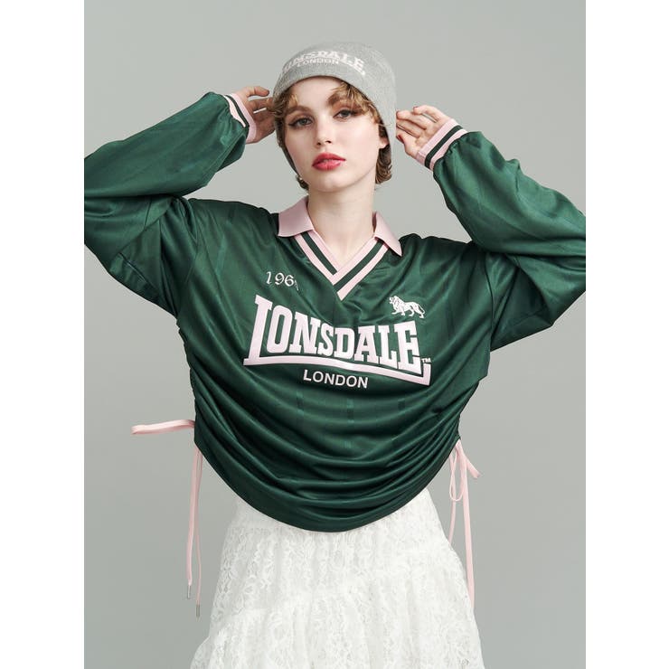 グリーン | 【LONSDALE×jouetie】ロゴユニフォームトップス | jouetie