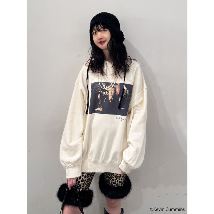 アイボリー | 【KevinCummins×jouetie】フォトダメージプルオーバー | jouetie