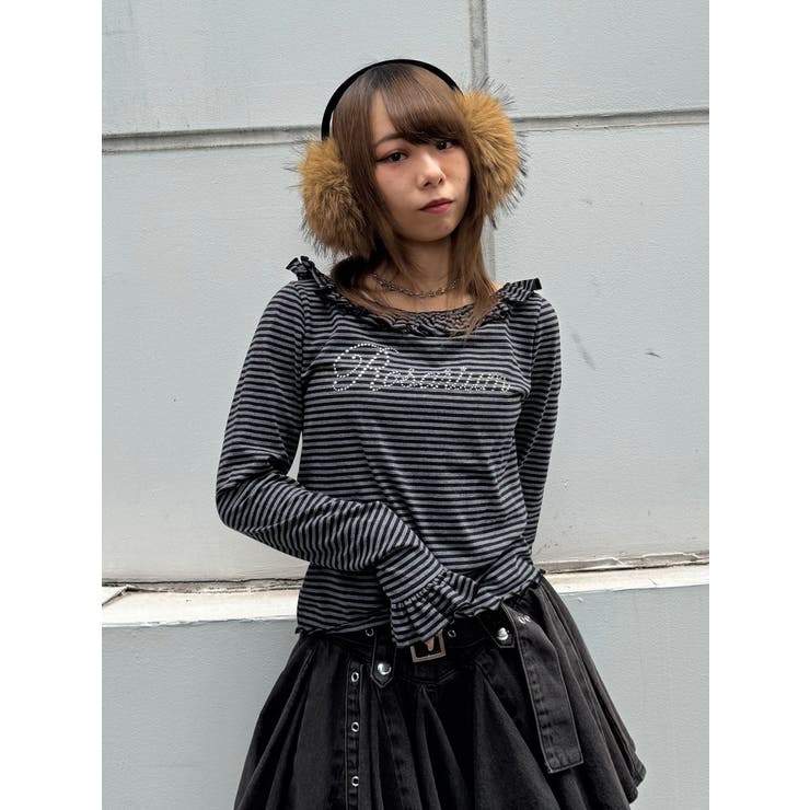 ラインストーンフリルトップス | jouetie | 詳細画像28 