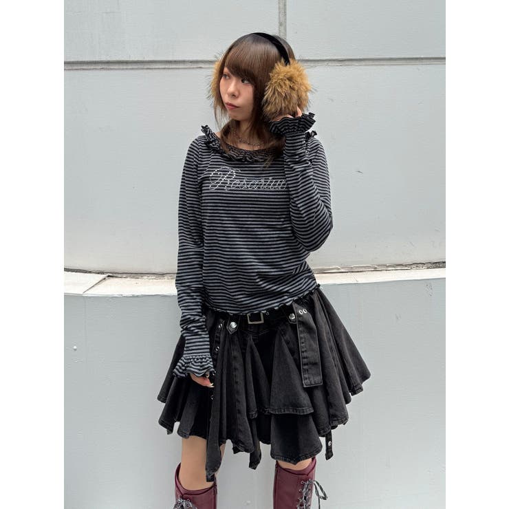 ラインストーンフリルトップス | jouetie | 詳細画像29 