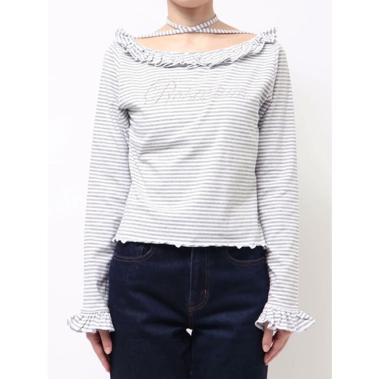 ラインストーンフリルトップス | jouetie | 詳細画像32 