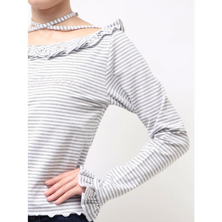 ラインストーンフリルトップス | jouetie | 詳細画像36 