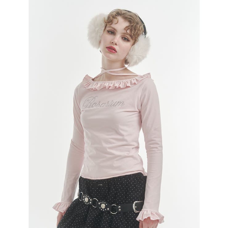 ラインストーンフリルトップス | jouetie | 詳細画像8 