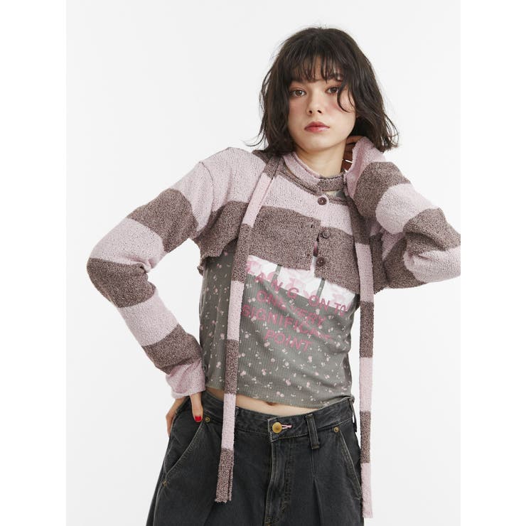 ピンク | ストールセットショートカーデ | jouetie