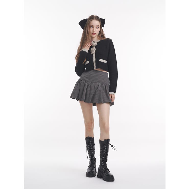 バイカラーコサージュカーデ | jouetie | 詳細画像12 