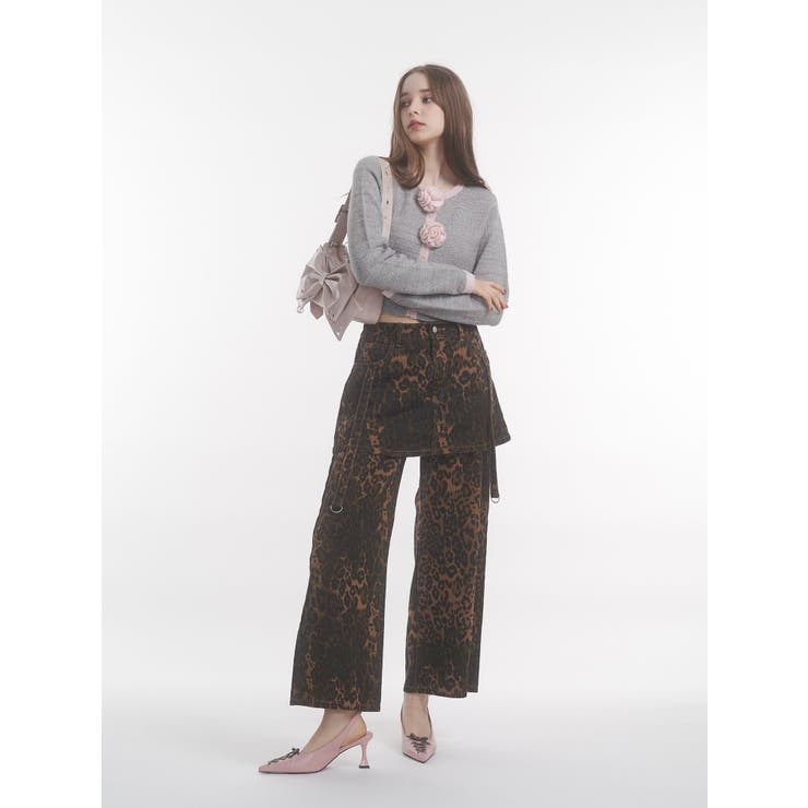 バイカラーコサージュカーデ | jouetie | 詳細画像17 