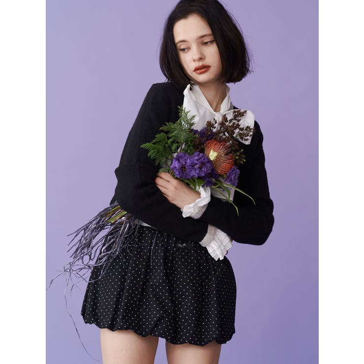 バイカラーコサージュカーデ | jouetie | 詳細画像18 