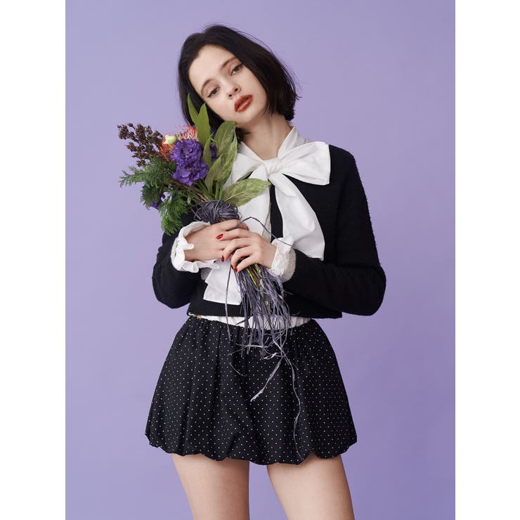 バイカラーコサージュカーデ | jouetie | 詳細画像20 